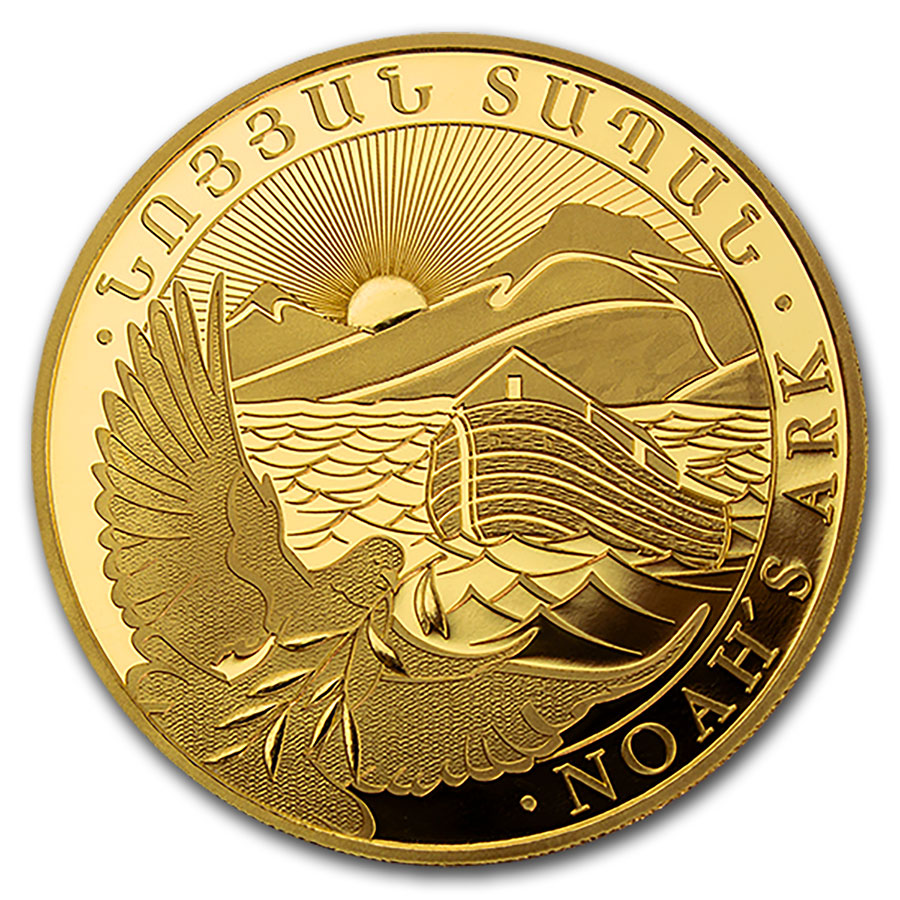 2021 Armenia 1 gram Gold 100 Dram Noah's Ark BU | eBay